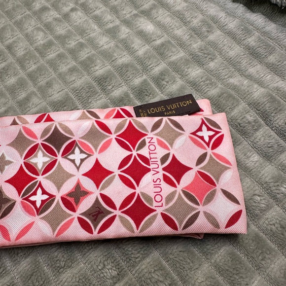 Louis Vuitton LV Scarf Ribbon Twilly Vintage Pink Japanese - Picture 4 of 5
